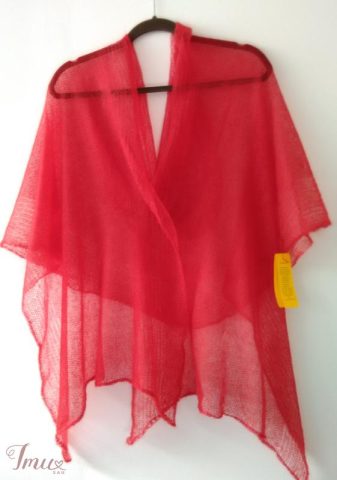 imusau.lt | parduodama Skaisčiai raudonas megztas moherio šalikas